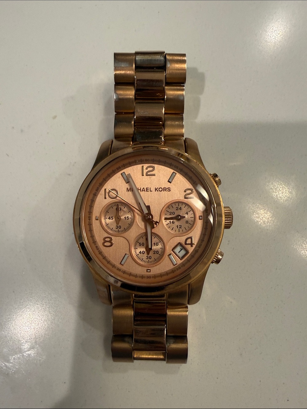 Michael Kors Rose Gold Chronograph Bracelet Watch